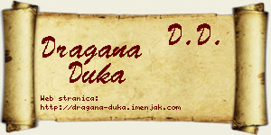 Dragana Duka vizit kartica